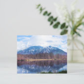 Snoqualmie lake reflection postkarte (Stehend Vorderseite)