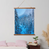 Snoqualmie Pass, Washington Staat. Wandteppich Mit Holzrahmen (Schlafzimmer)