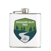 Snoqualmie Valley Trail Washington Staat Flachmann (Vorderseite)