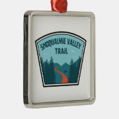 Snoqualmie Valley Trail Washington Staat Ornament Aus Metall (Rechts)