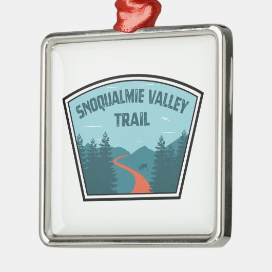 Snoqualmie Valley Trail Washington Staat Ornament Aus Metall (Links)