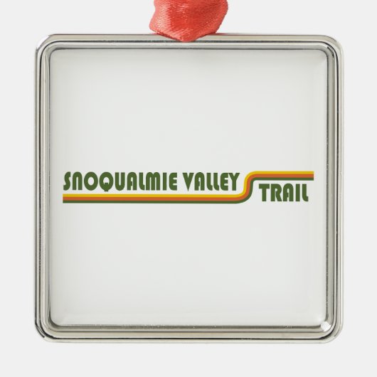 Snoqualmie Valley Trail Washington Staat Ornament Aus Metall (Vorne)