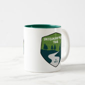 Snoqualmie Valley Trail Washington Staat Zweifarbige Tasse (VorderseiteRechts)
