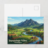 Snoqualmie Valley USA Postkarte (Vorne/Hinten)