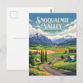 Snoqualmie Valley USA Postkarte (Vorne/Hinten)