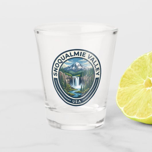 Snoqualmie Valley USA Schnapsglas (Vorderseite)