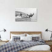 Snoqualmie, WA - Gipfel im Skigebiet Fotografie Leinwanddruck (Insitu (Schlafzimmer))