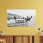 Snoqualmie, WA - Gipfel im Skigebiet Fotografie Leinwanddruck (Insitu (Wohnzimmer))