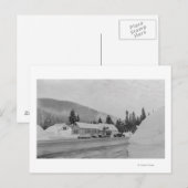 Snoqualmie, WA - Gipfel im Skigebiet Fotografie Postkarte (Vorne/Hinten)