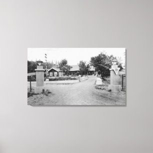 Snoqualmie, WA - Snoqualmie Fall-Häuschen Leinwanddruck