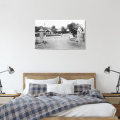 Snoqualmie, WA - Snoqualmie Falls Lodge Leinwanddruck (Insitu (Schlafzimmer))