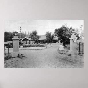 Snoqualmie, WA - Snoqualmie Falls Lodge Poster