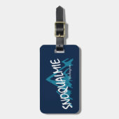 Snoqualmie Washington Berge Gepäckanhänger (Vorderseite vertikal)