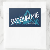 Snoqualmie Washington Berge Rechteckiger Aufkleber (Tasche)