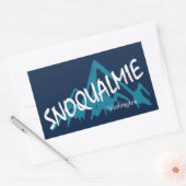 Snoqualmie Washington Berge Rechteckiger Aufkleber (Umschlag)
