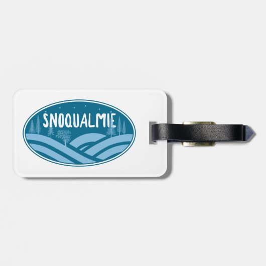 Snoqualmie Washington im Freien Gepäckanhänger (Rückseite horizontal)