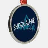 Snoqualmie Washington Mountains Ornament Aus Metall (Rechts)