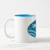 Snoqualmie Washington Outdoors Zweifarbige Tasse (Links)