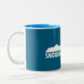 Snoqualmie Washington Please Zweifarbige Tasse (Links)