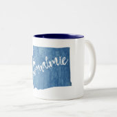 Snoqualmie Washington Wood Grain Zweifarbige Tasse (VorderseiteRechts)