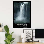 Snoqualmie Wasserfall ATTITUE Motivierend Poster (Heimbüro)