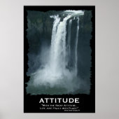 Snoqualmie Wasserfall ATTITUE Motivierend Poster (Vorne)