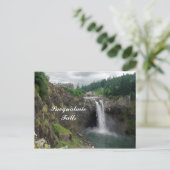 SnoqualmieFalls Postkarte (Stehend Vorderseite)