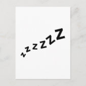 Snore zzz postkarte (Vorderseite)