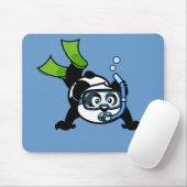 Snorkel-Panda Mousepad (Mit Mouse)