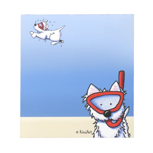 Snorkel Westies Notepad Notizblock (Vorderseite)
