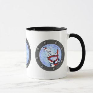 Snorkel Westies Portholes Tasse