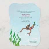 Snorkeler Einladung (Vorne/Hinten)