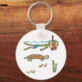Snorkeling Schlüsselanhänger (Rückseite)