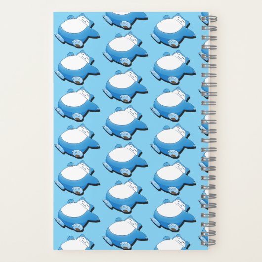 Snorlax being lazy from pokemon notizblock (Rückseite)