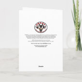 SNORT Black Mops Blank Grußkarte Karte (Rückseite)