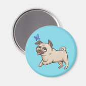 SNORT Fawn Mops Magnet (Vorderseite/Rückseite)