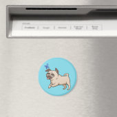 SNORT Fawn Mops Magnet (In Situ (Geschirrspüler))
