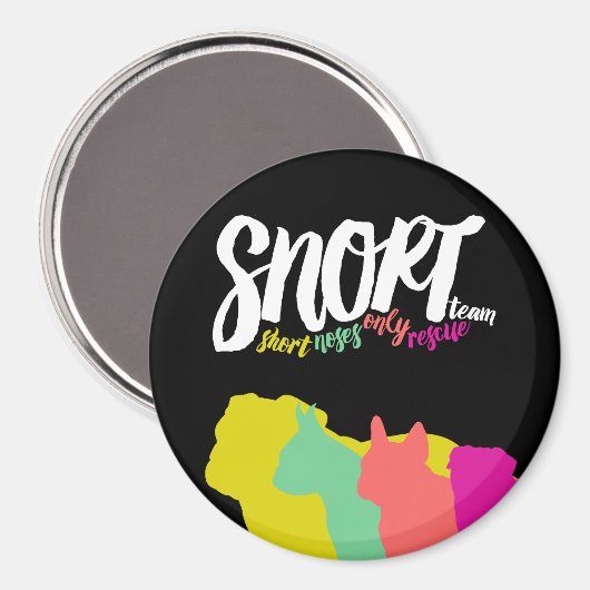 SNORT-Logo-Magnet Magnet (Vorderseite/Rückseite)