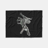 Snosaurus Motif Dinosaur Prehistoric Predator Dino Fleecedecke (Vorderseite (Horizontal))