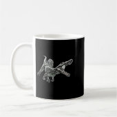 Snosaurus Motif Dinosaur Prehistoric Predator Dino Kaffeetasse (Links)