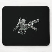 Snosaurus Motif Dinosaur Prehistoric Predator Dino Mousepad (Vorne)