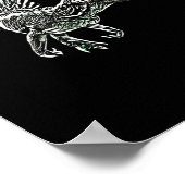 Snosaurus Motif Dinosaur Prehistoric Predator Dino Poster (Ecke)