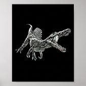 Snosaurus Motif Dinosaur Prehistoric Predator Dino Poster (Vorne)