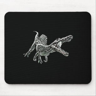 Snosaurus-Motiv Dinosaurier Prähistorischer Raubfi Mousepad