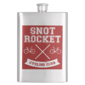 Snot Rocket Cycling Club Flachmann (Vorderseite)