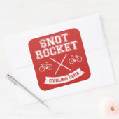 Snot Rocket Cycling Club Quadratischer Aufkleber (Umschlag)