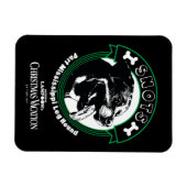 Snots Part Mississippi Leg Hound Magnet (Horizontal)