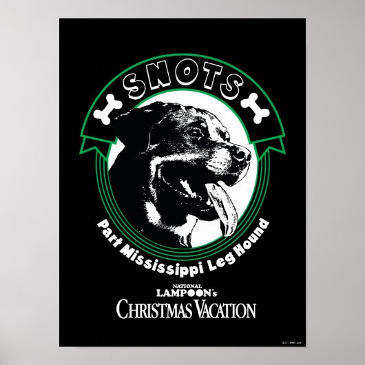 Snots Part Mississippi Leg Hound Poster (Vorne)