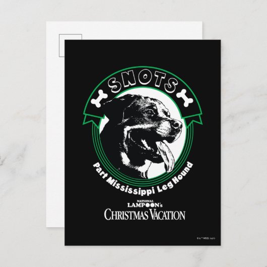 Snots Part Mississippi Leg Hound Postkarte (Vorne/Hinten)