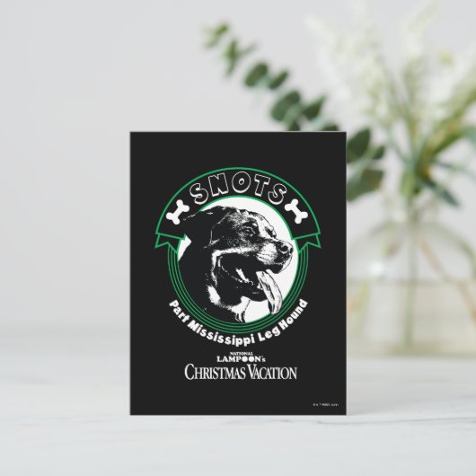 Snots Part Mississippi Leg Hound Postkarte (Stehend Vorderseite)